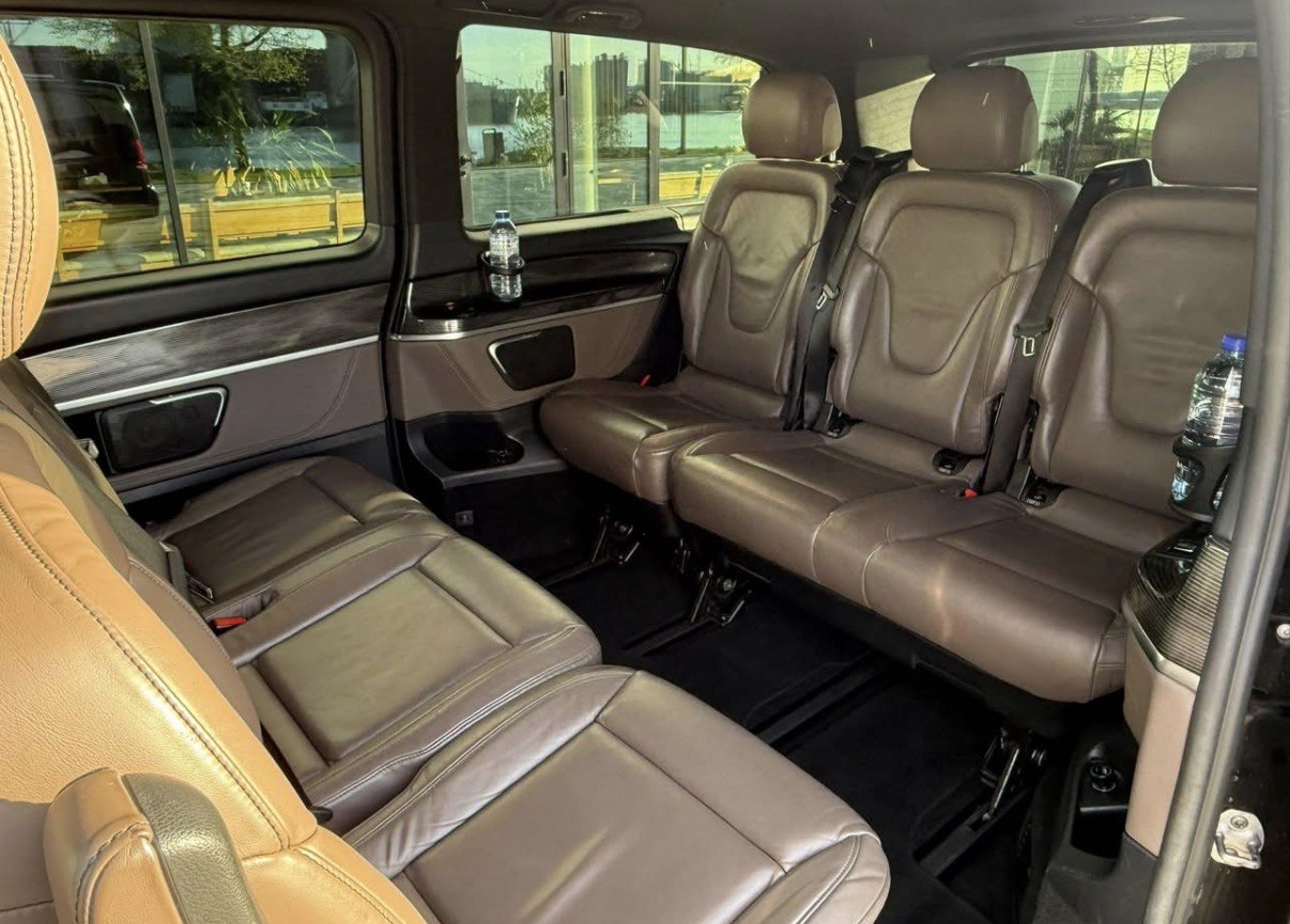 V-Klasse interieur met leren bekleding